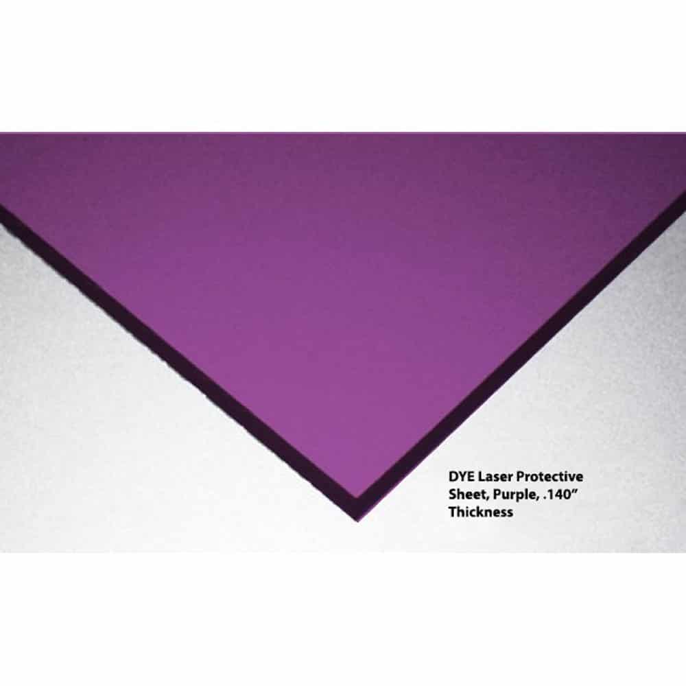 DYE Laser Protective Acrylic Sheet, Violet