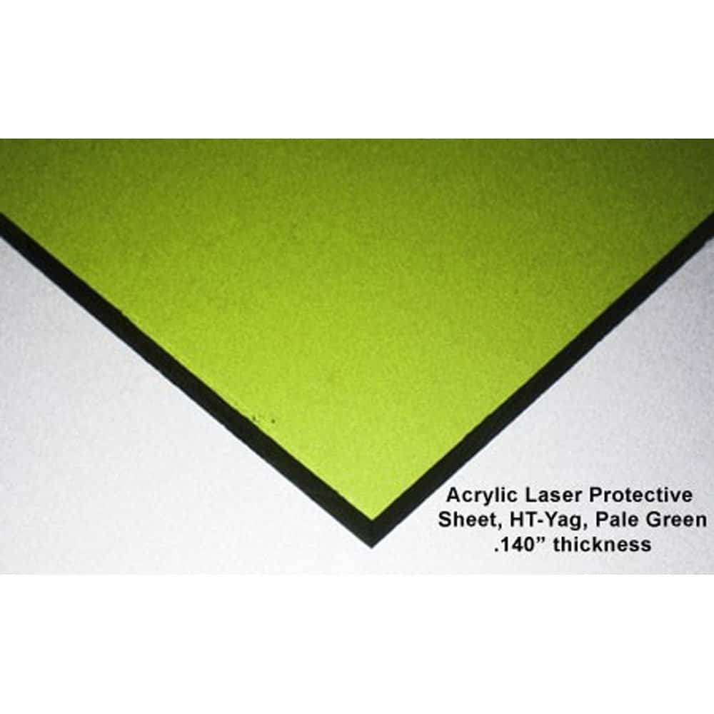 HT-YAG Laser Protective Acrylic Sheet, Pale Green