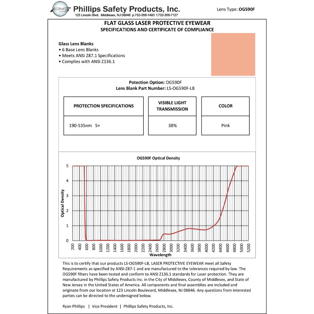 OG-590 Laser Glass Window - Image 2