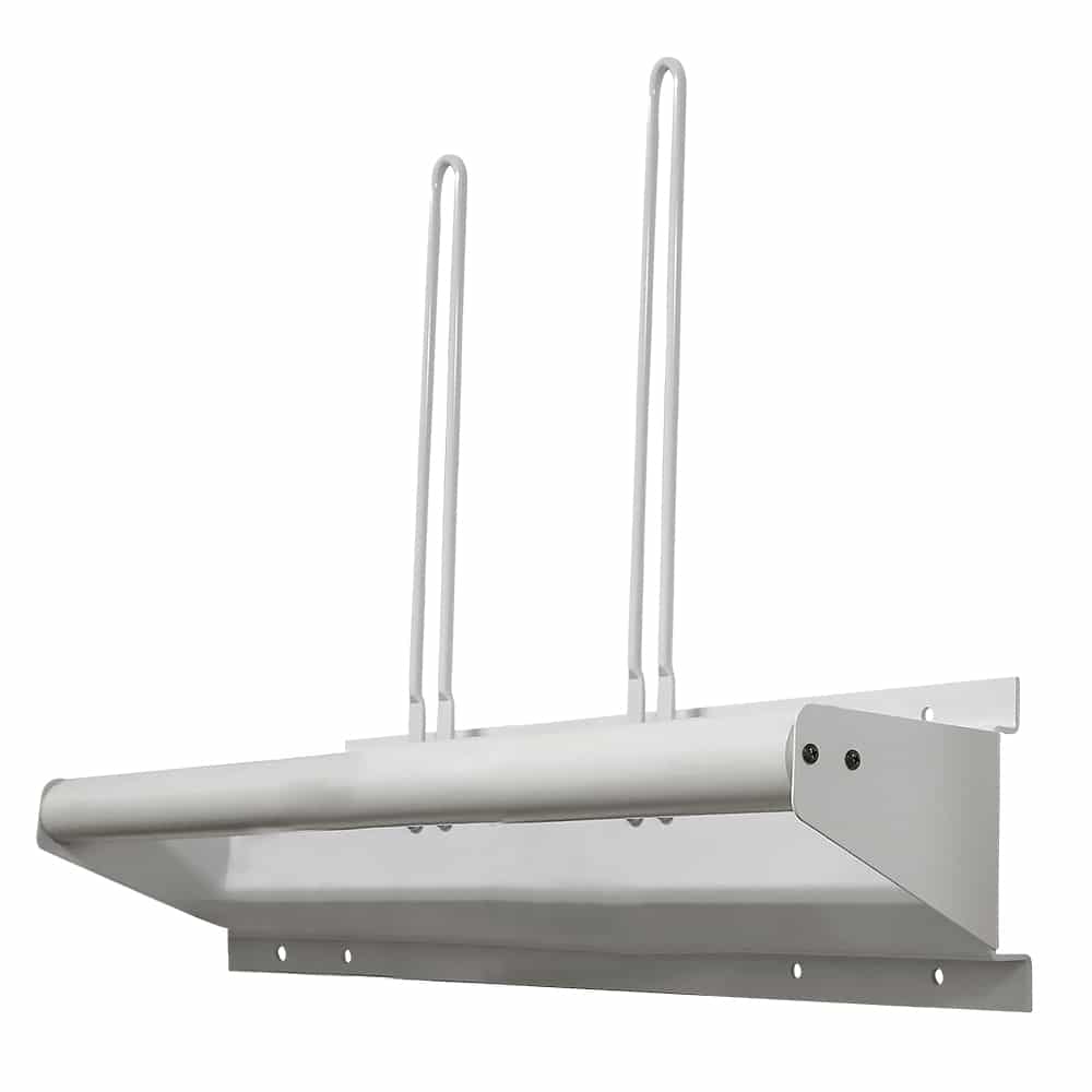 Wall Mounted Steel Apron Rack, Towel Bar Style, with Two Glove Holders #RAR-AGR-110 - Image 2