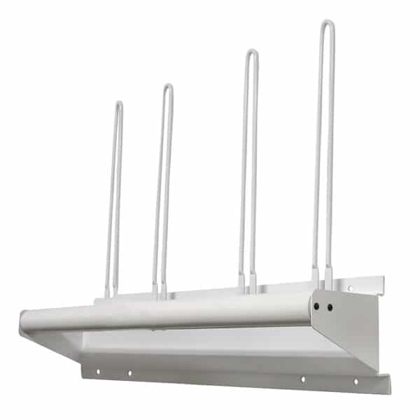 Wall Mounted Steel Apron Rack, Towel Bar Style, with Four Glove Holders #RAR-AGR-115 - Image 2