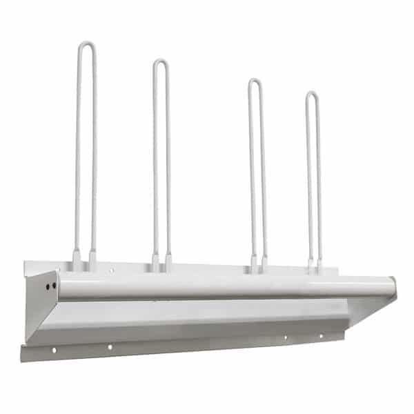 Wall Mounted Steel Apron Rack, Towel Bar Style, with Four Glove Holders #RAR-AGR-115 - Image 3