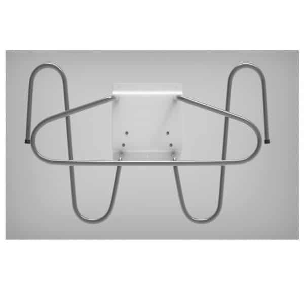Wall Mounted Chrome Lead Apron and Glove Holder #RAR-820C - Image 3