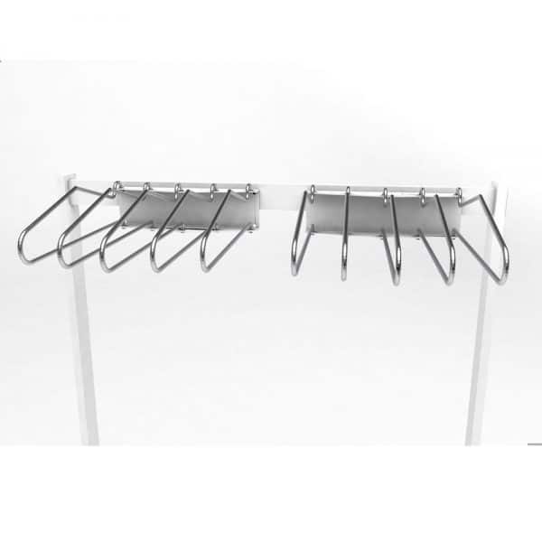 Garment Style Mobile 10 Arm Apron Rack, #RAR-MSA10 - Image 3