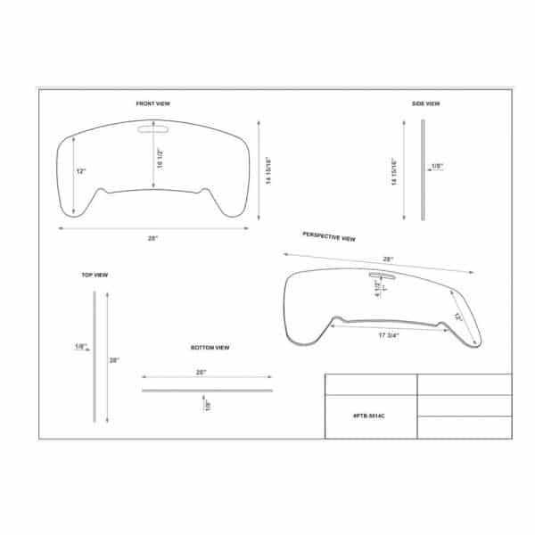 Phillips Curved Banana Transfer Board, #PTB-5014C - Image 2