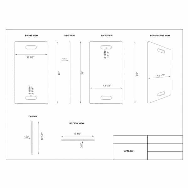 Phillips Plastic Patient Transfer Board, #PTB-5011 - Image 2
