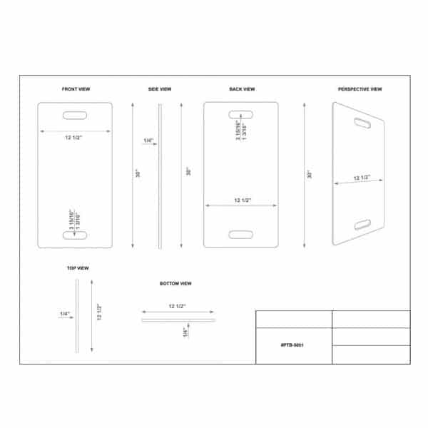 Phillips Plastic Patient Transfer Board, #PTB-5011 - Image 4