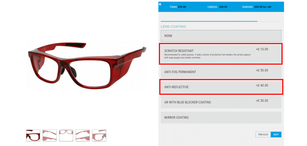 Buy Prescription Safety Glasses online Step 7