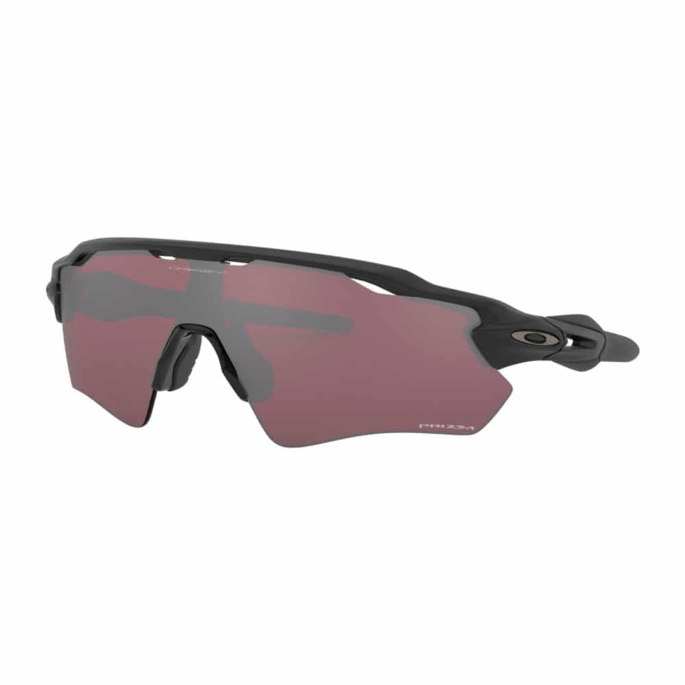 Oakley Radar matte black with prizm snow black iridium lens