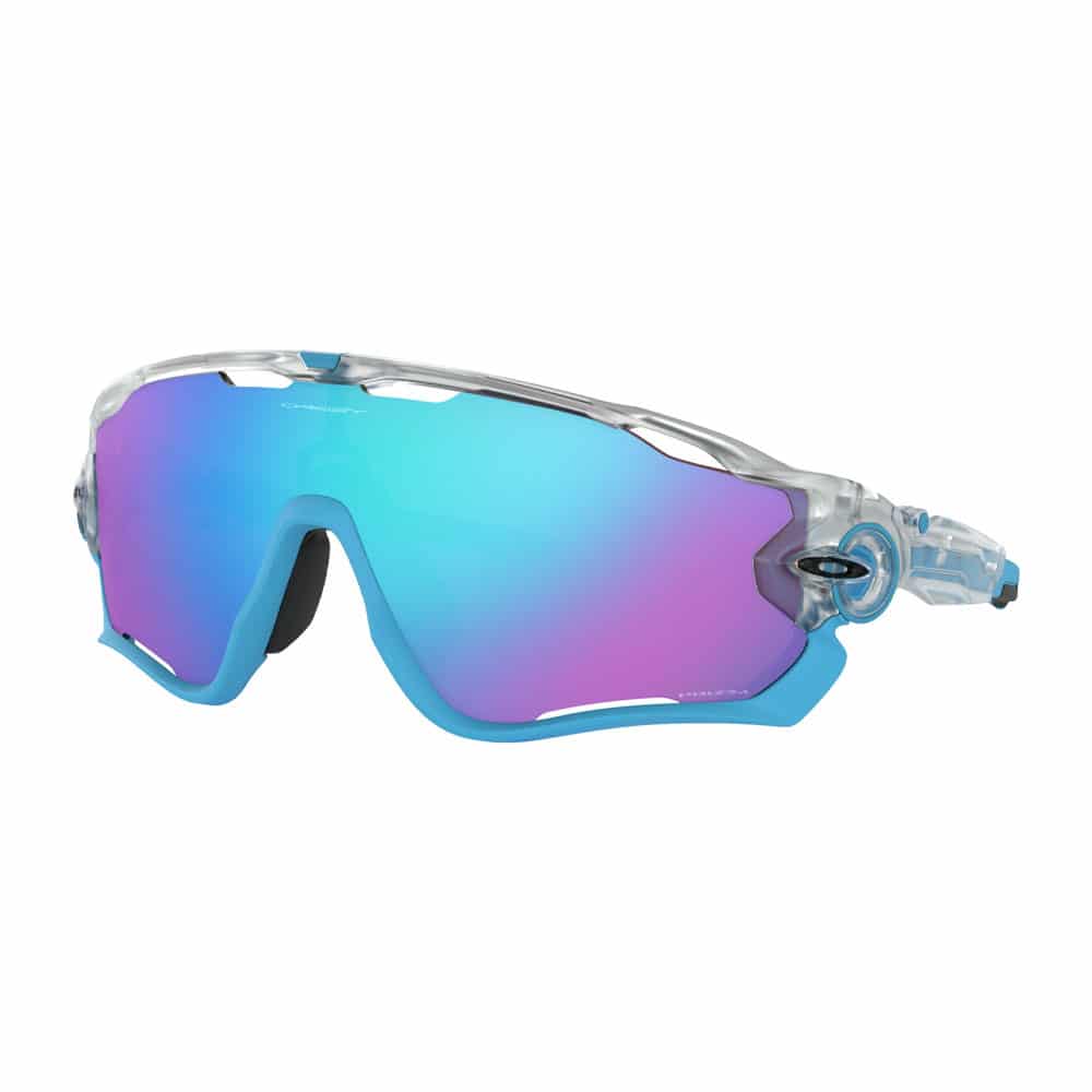 Oakley Jawbreaker in Crystal Clear with Prizm Sapphire Lens