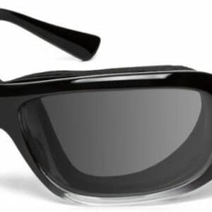 7Eye Aspen Black Fade, Grey Lens. Angled left
