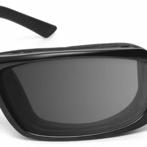 7Eye Derby Matte Black, Grey lens. Angled left side